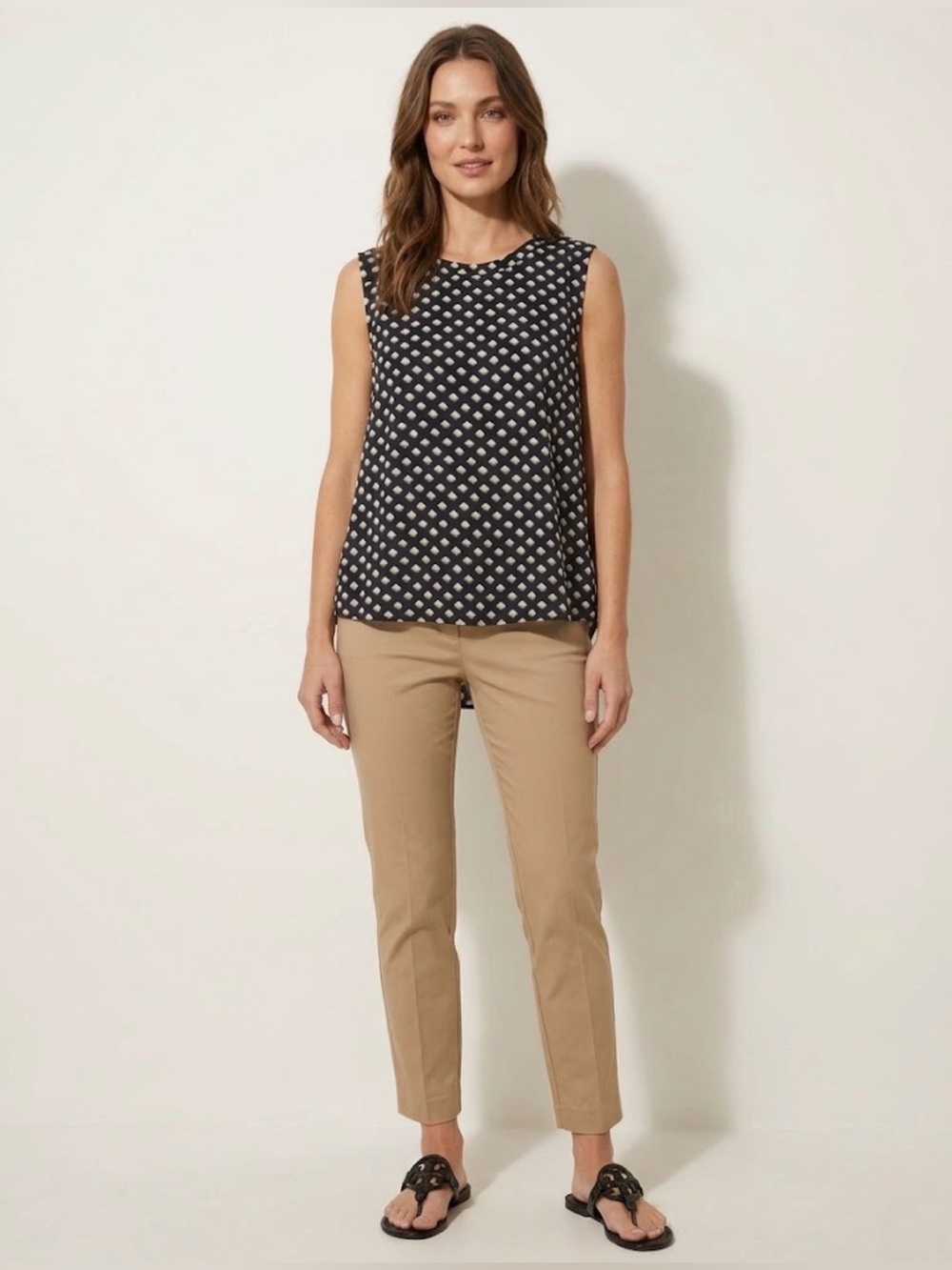 Valerie Stevens high low top with pleated back